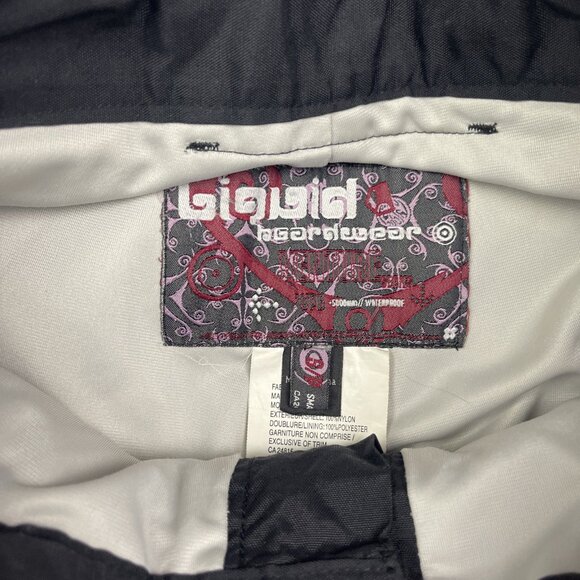 Y2K Liquid Boardwear Snowboard Tech Pants Black *Small* Lined Insulated Ski Snow - Picture 5 of 16